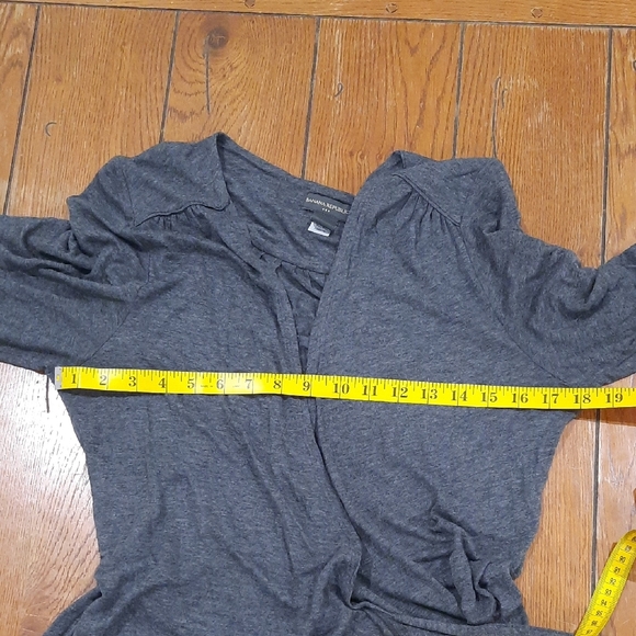 Banana Republic Grey Wrap Dress XL - Picture 7 of 9